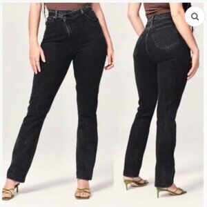 Abercrombie & Fitch 90s Slim Straight Ultra High Rise Curve Love Sz 37